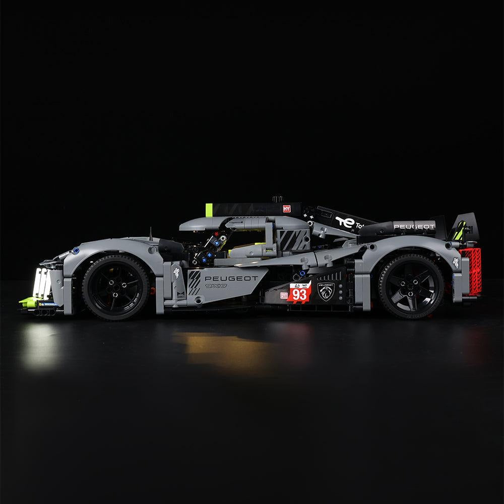 PeugeotT 9X8 24H Le Mans Hybrid Hypercar 42156 LED Light Kit – Building Block Lighting | Power Brickz™