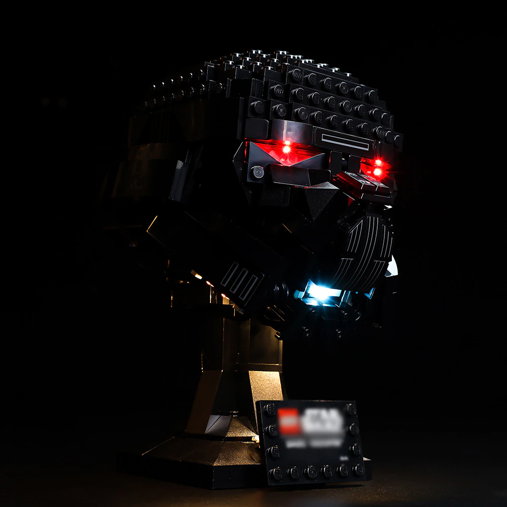Dark Trooper Helmet 75343 LED Light Kit – Building Block Lighting | Power Brickz™