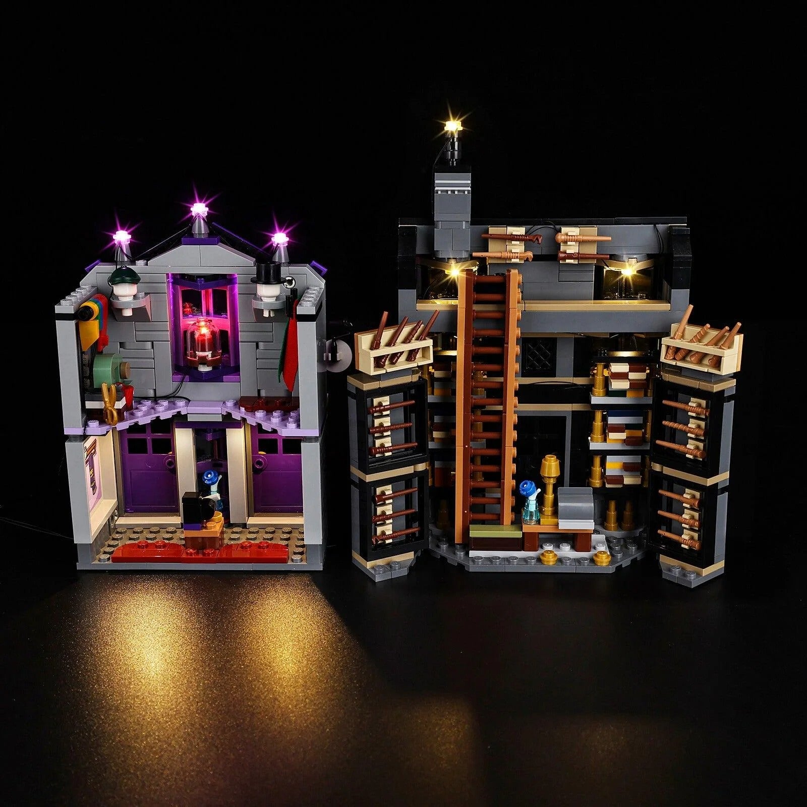 Ollivanders & Madam Malkin's Robes 76439 LED Light Kit – Building Block Lighting | Power Brickz™