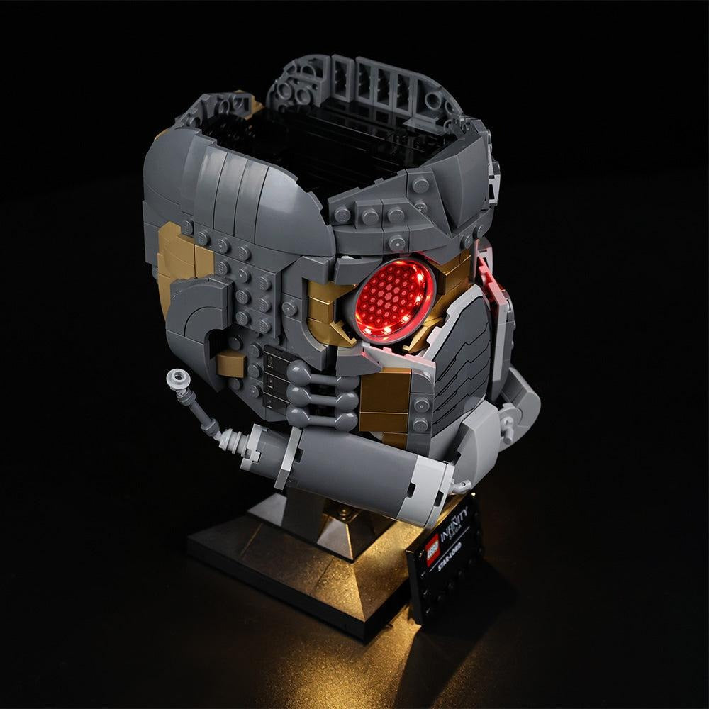 Star-Lord's Helmet 76251 LED Light Kit – Building Block Lighting | Power Brickz™