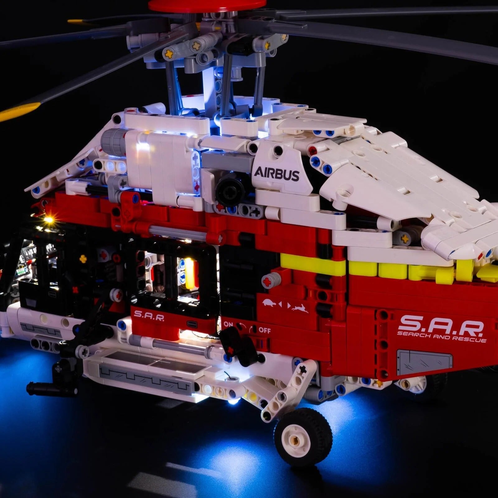 Airbus H175 Rescue Helicopter 42145 LED Light Kit – Building Block Lighting | Power Brickz™