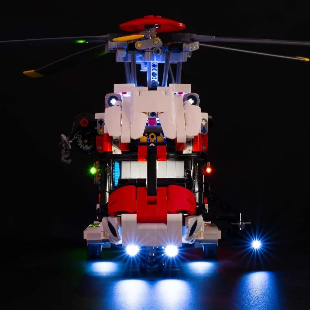 Airbus H175 Rescue Helicopter 42145 LED Light Kit – Building Block Lighting | Power Brickz™