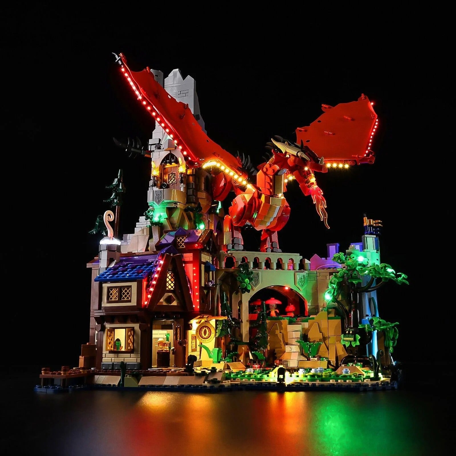 Dungeons & Dragons: Red Dragon's Tale 21348 LED Light Kit – Building Block Lighting | Power Brickz™