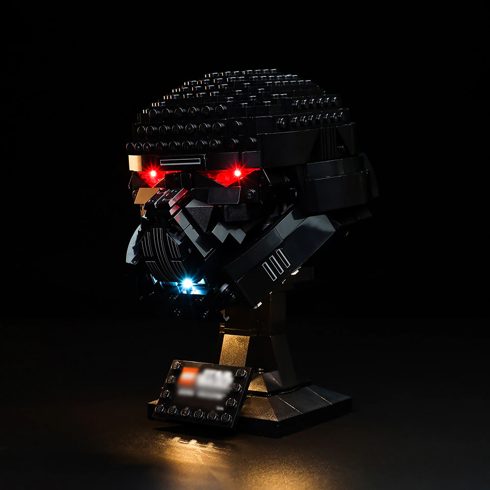 Dark Trooper Helmet 75343 LED Light Kit – Building Block Lighting | Power Brickz™