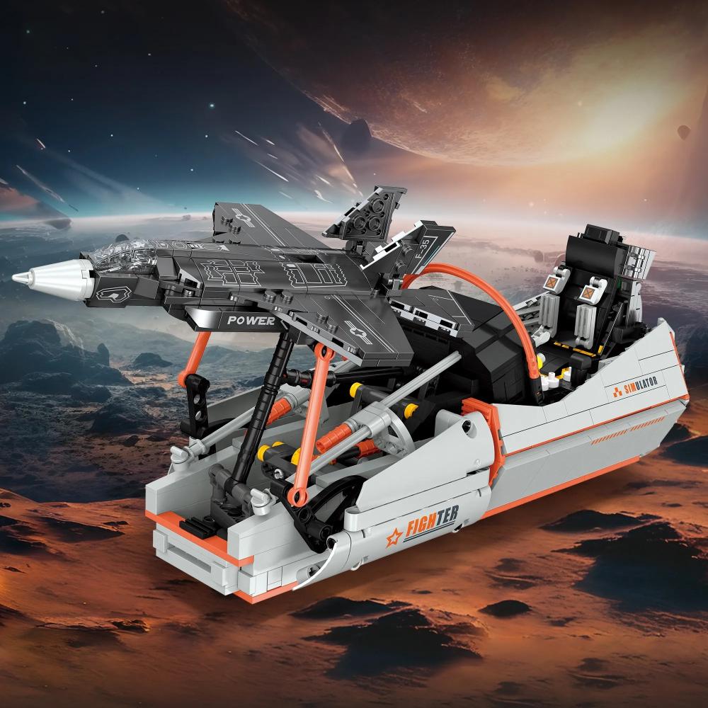 F35 Fighter Jet Simulator Building Blocks Kit