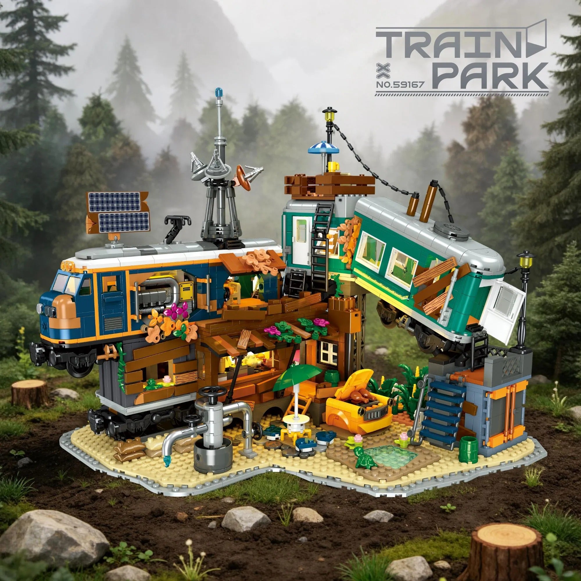 Train Park Modular Buildings | 2349 Pcs