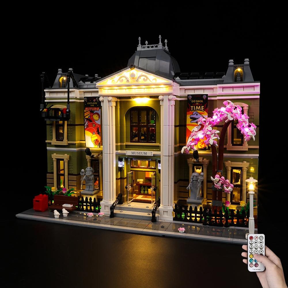 Natural History Museum 10326 LED Light Kit – Building Block Lighting | Power Brickz™