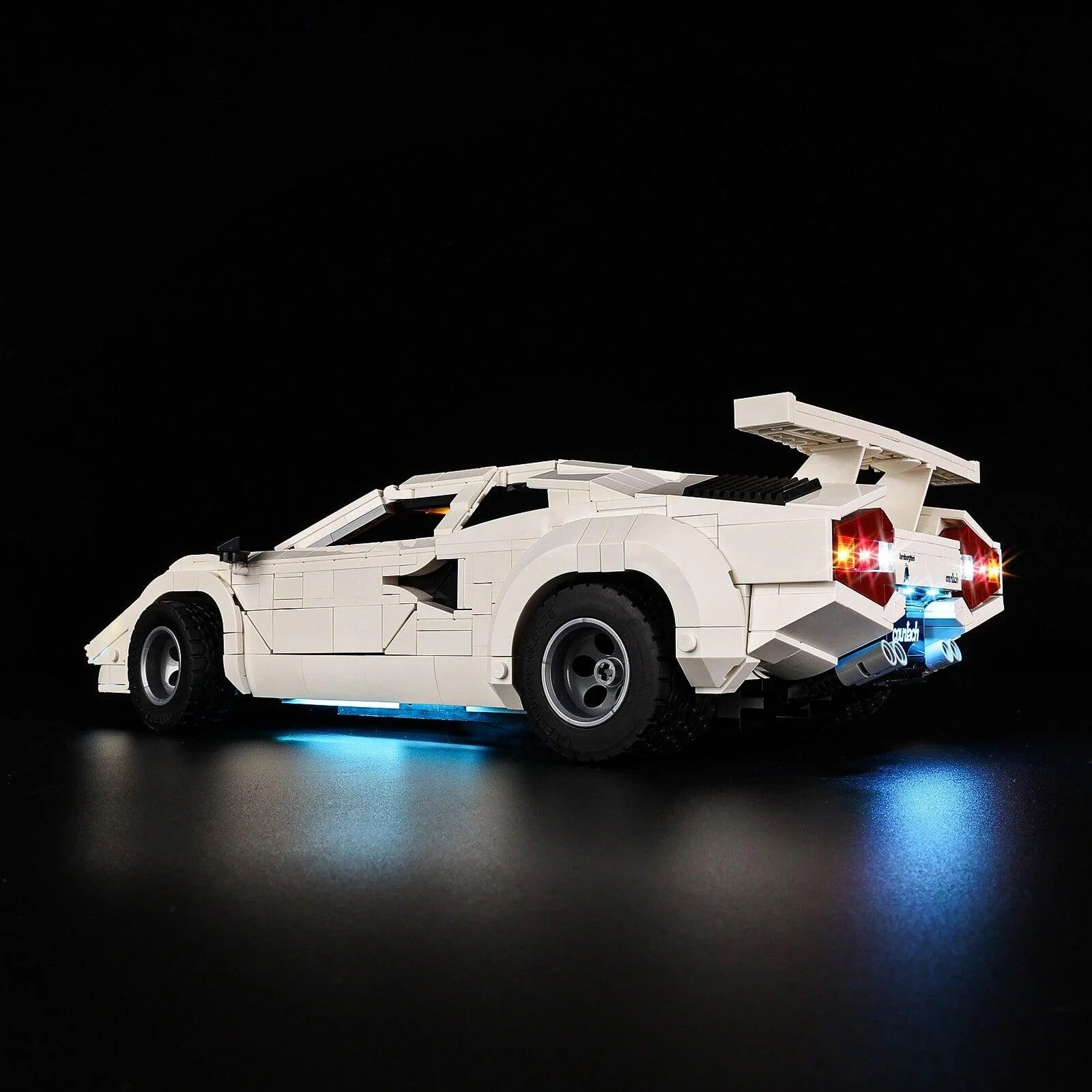 Lamborghini Countach 5000 Quattrovalvole 10337 LED Light Kit – Building Block Lighting | Power Brickz™