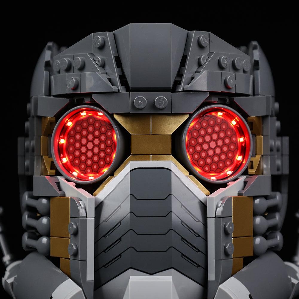 Star-Lord's Helmet 76251 LED Light Kit – Building Block Lighting | Power Brickz™