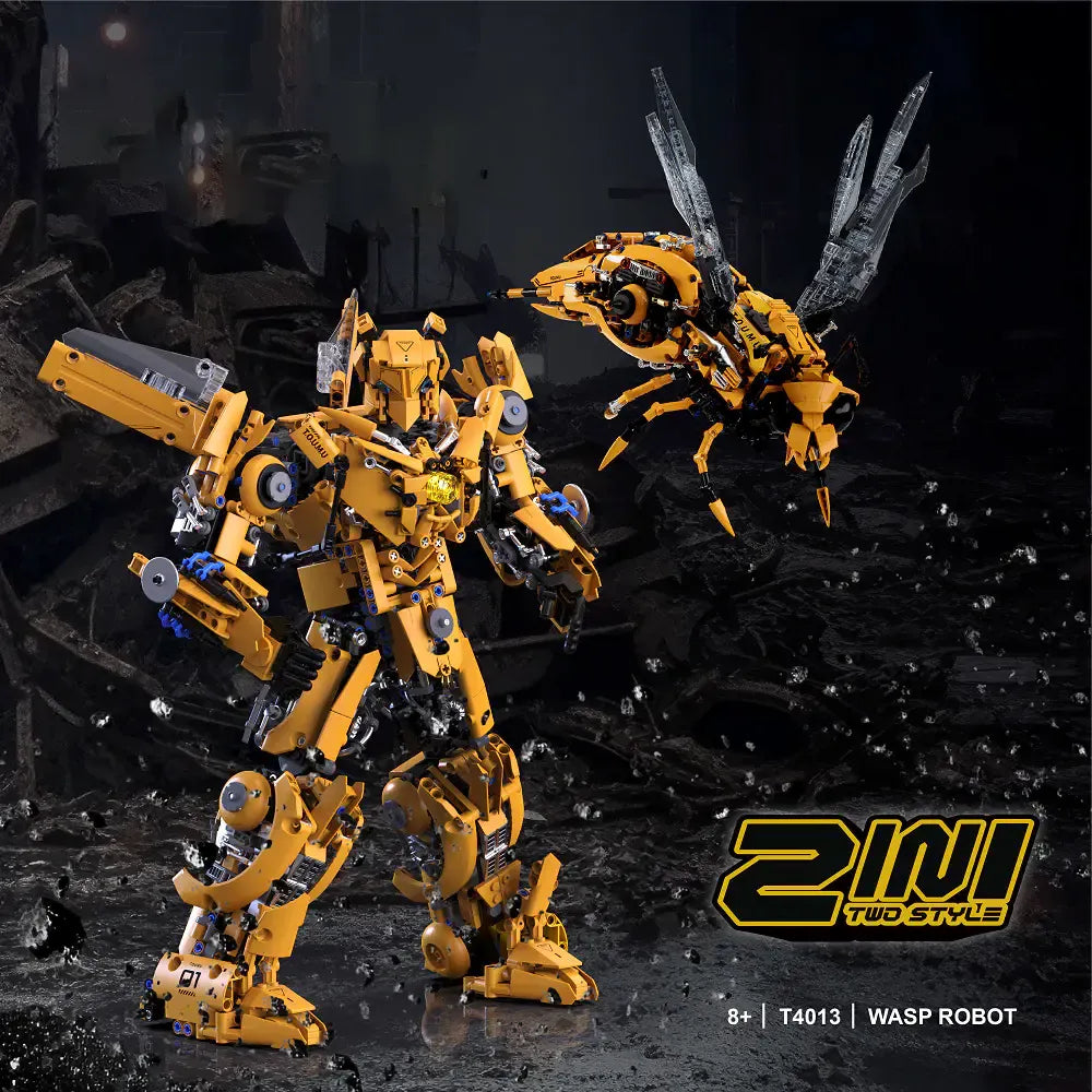 Wasp Robot Transformers - Building Blocks Set | Power Brickz