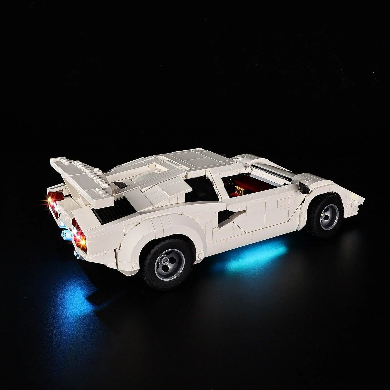 Lamborghini Countach 5000 Quattrovalvole 10337 LED Light Kit – Building Block Lighting | Power Brickz™