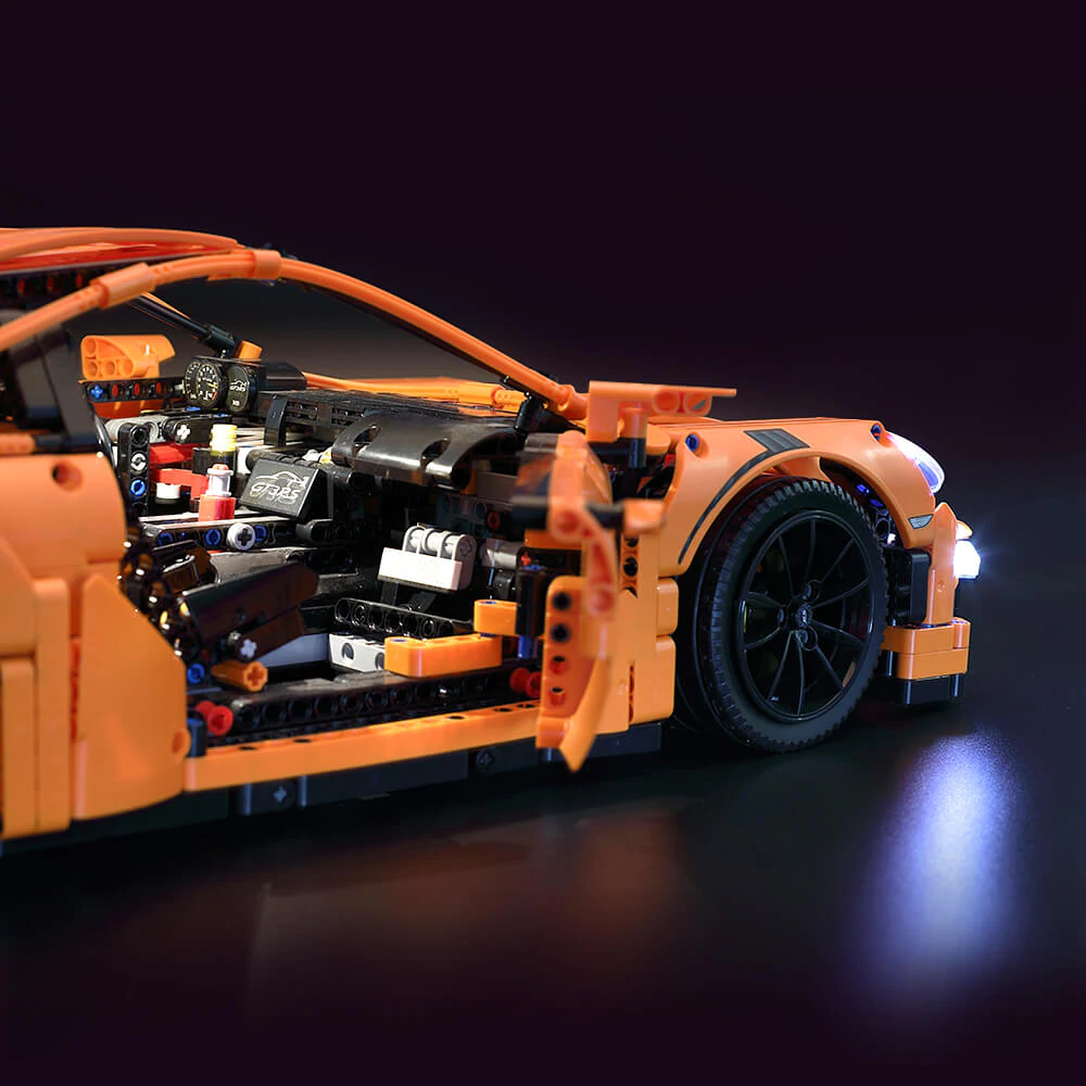 Porsche 911 GT3 RS 42056 LED Light Kit – Building Block Lighting | Power Brickz™