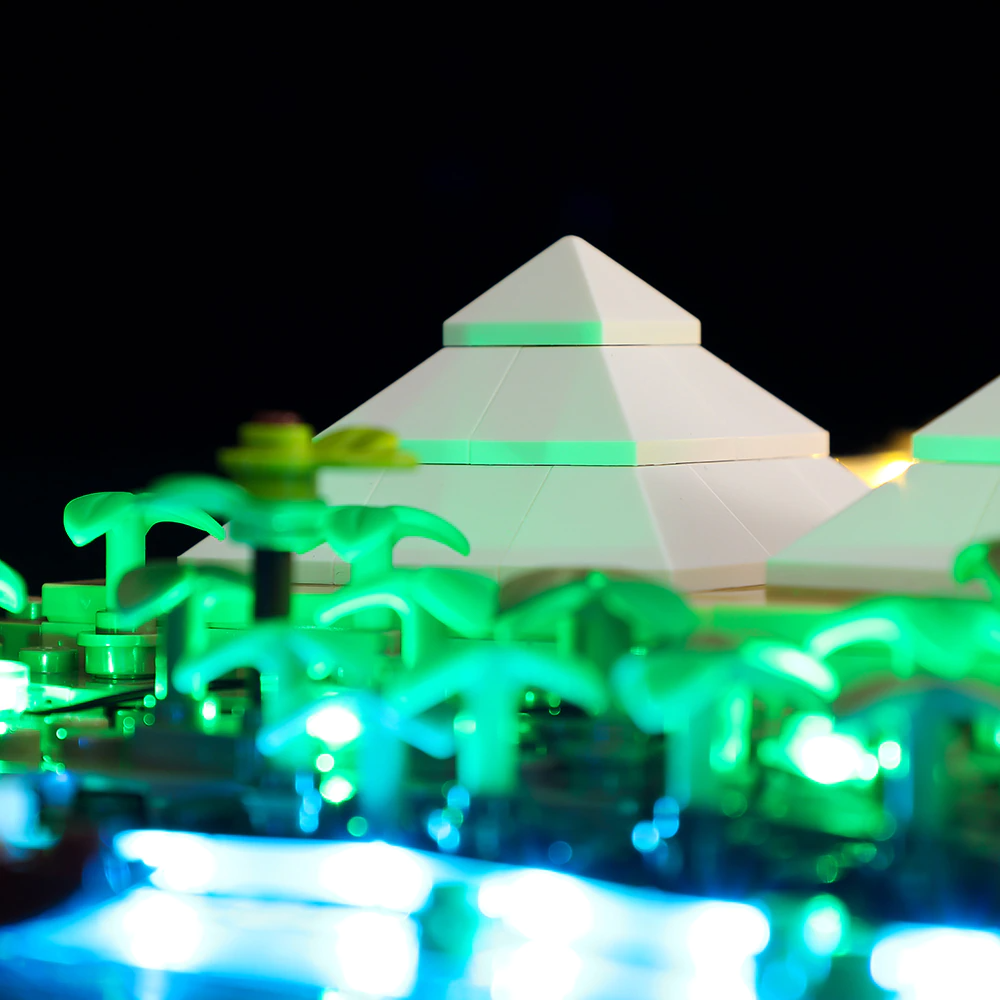 Great Pyramid Of Giza 21058 LED Light Kit – Building Block Lighting | Power Brickz™