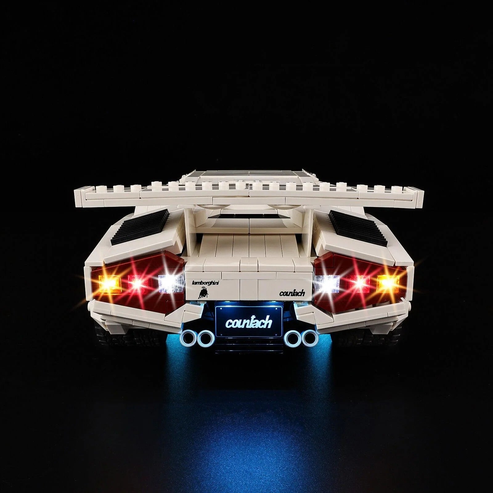 Lamborghini Countach 5000 Quattrovalvole 10337 LED Light Kit – Building Block Lighting | Power Brickz™