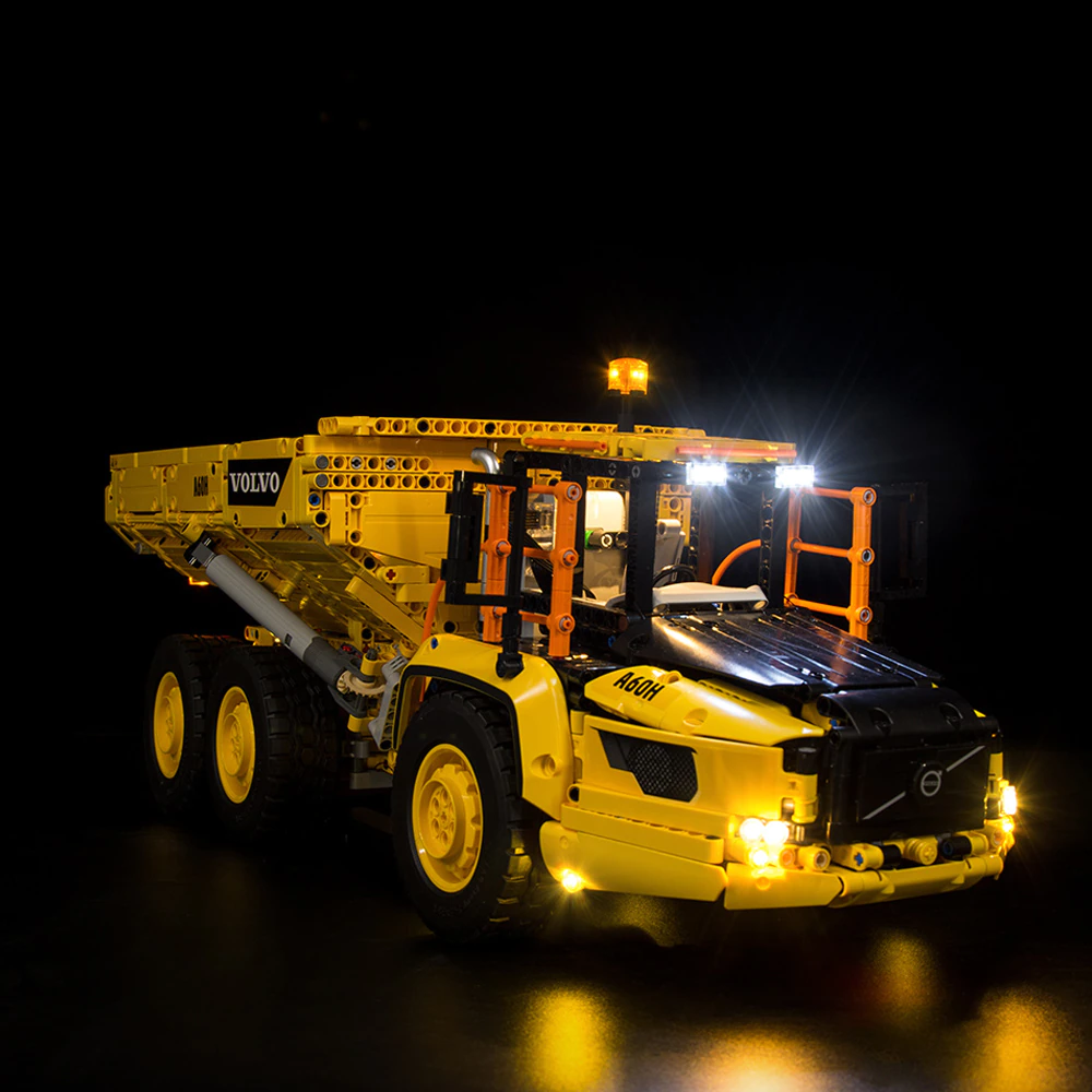 6x6 Volvo Articulated Hauler 42114 LED Light Kit – Building Block Lighting | Power Brickz™