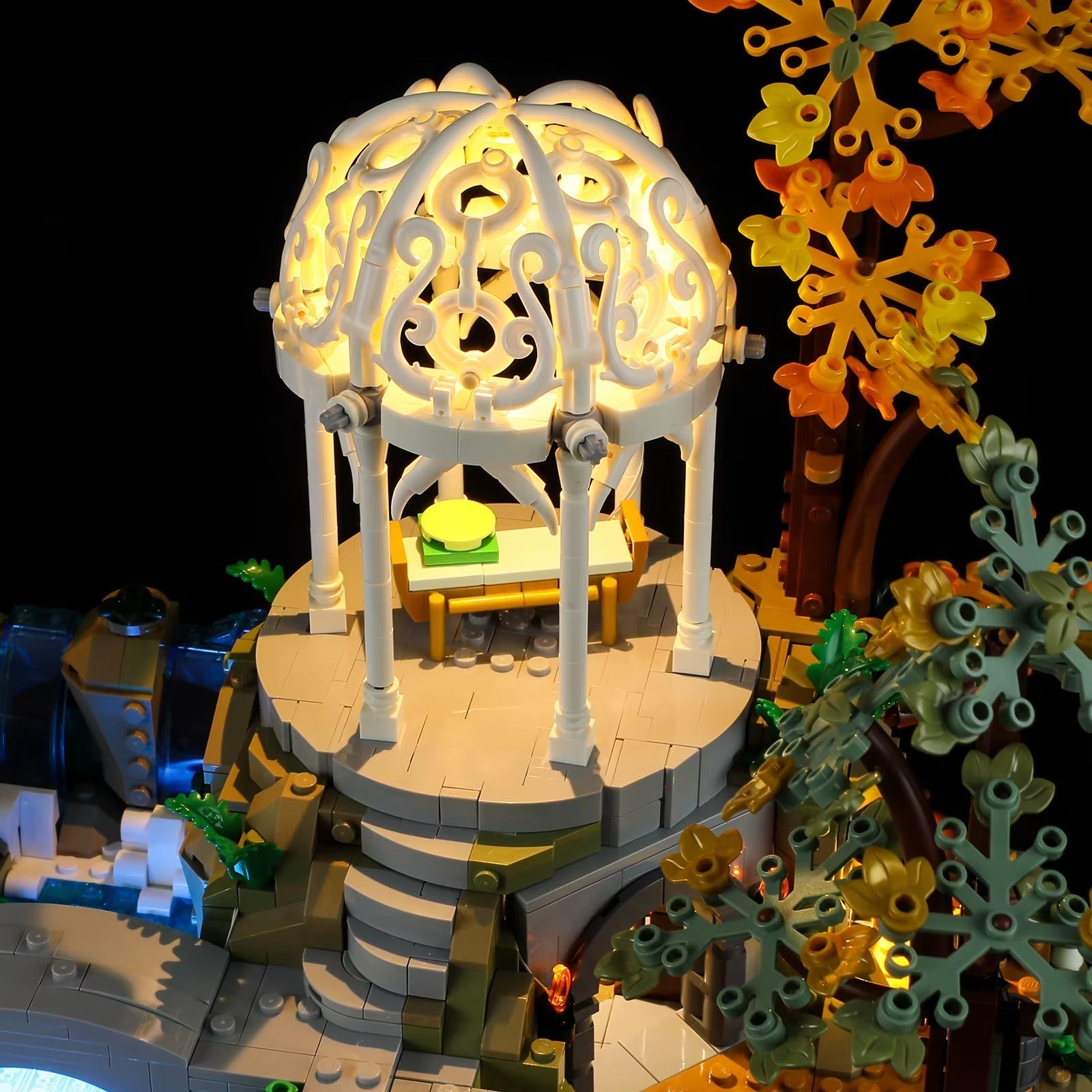 The Lord Of The Rings: Rivendell 10316 LED Light Kit – Building Block Lighting | Power Brickz™