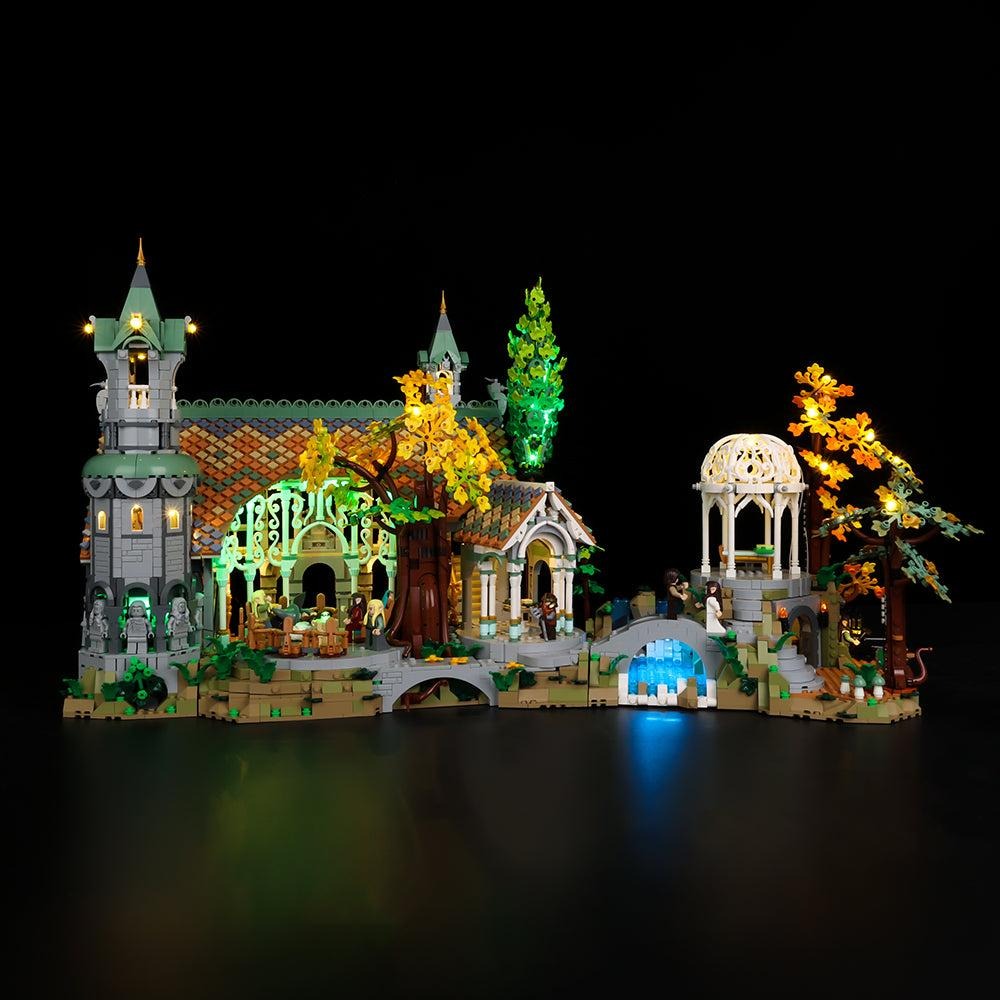The Lord Of The Rings: Rivendell 10316 LED Light Kit – Building Block Lighting | Power Brickz™