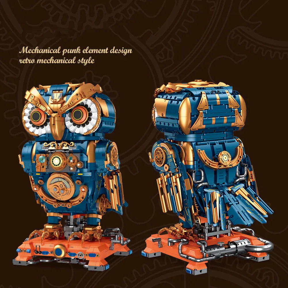 Steampuni Owl Creator - Building Blocks Set | Power Brickz