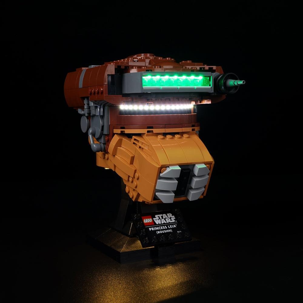 Princess Leia Helmet 75351 LED Light Kit – Building Block Lighting | Power Brickz™