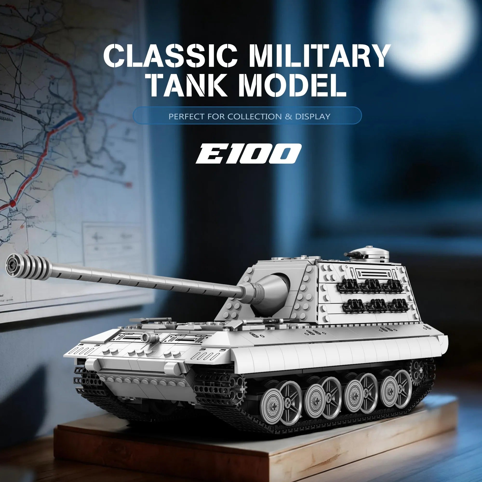 E100 Battle Tank – Reobrix 77037 – Power Brickz