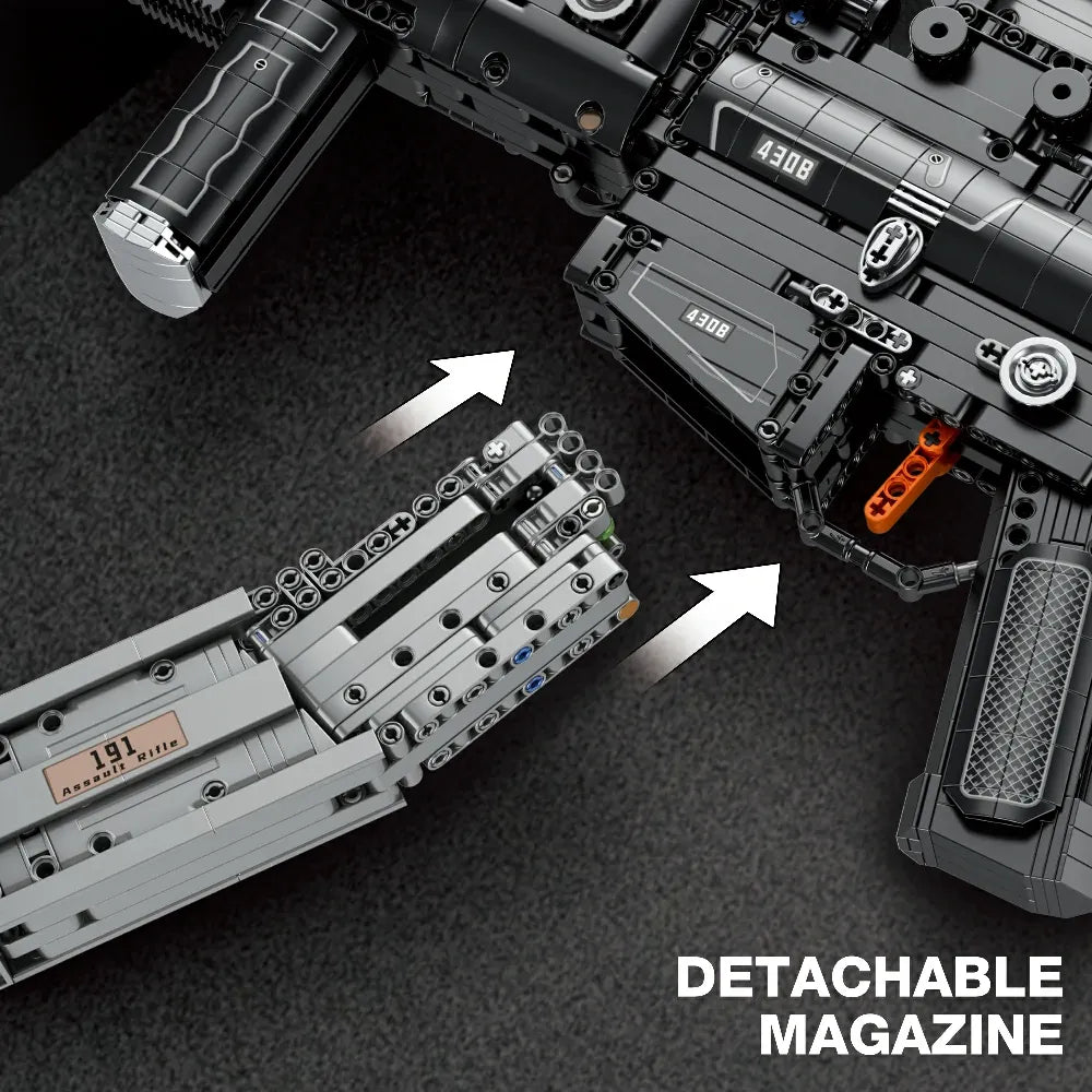 MCX Assault Rifle Military - Building Blocks Set | Power Brickz