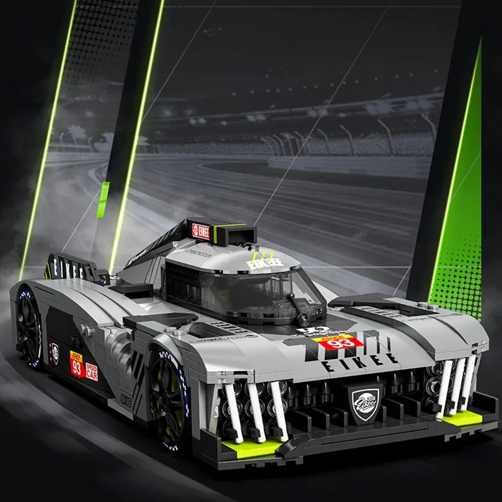 French 9x8 Hypercar Endurance - Building Blocks Set | Power Brickz