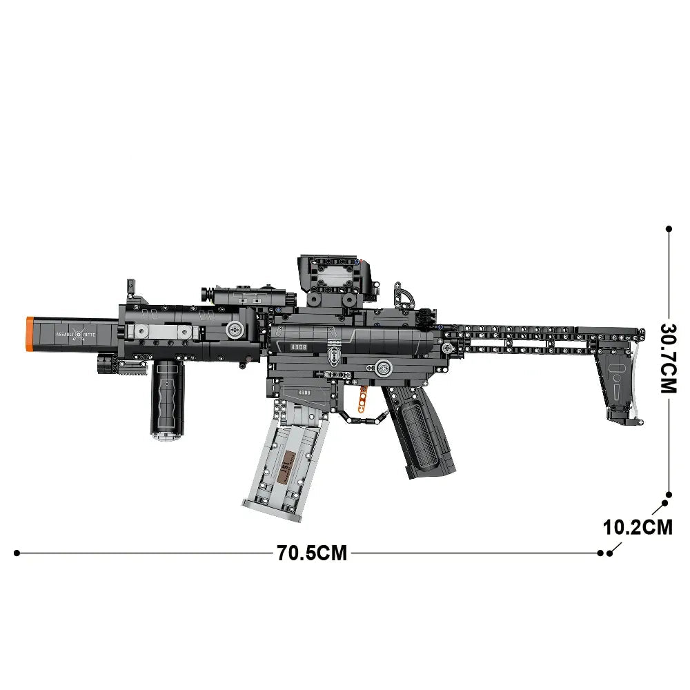 MCX Assault Rifle Military - Building Blocks Set | Power Brickz