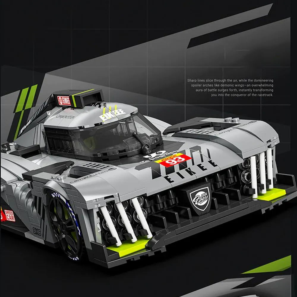 French 9x8 Hypercar Endurance - Building Blocks Set | Power Brickz