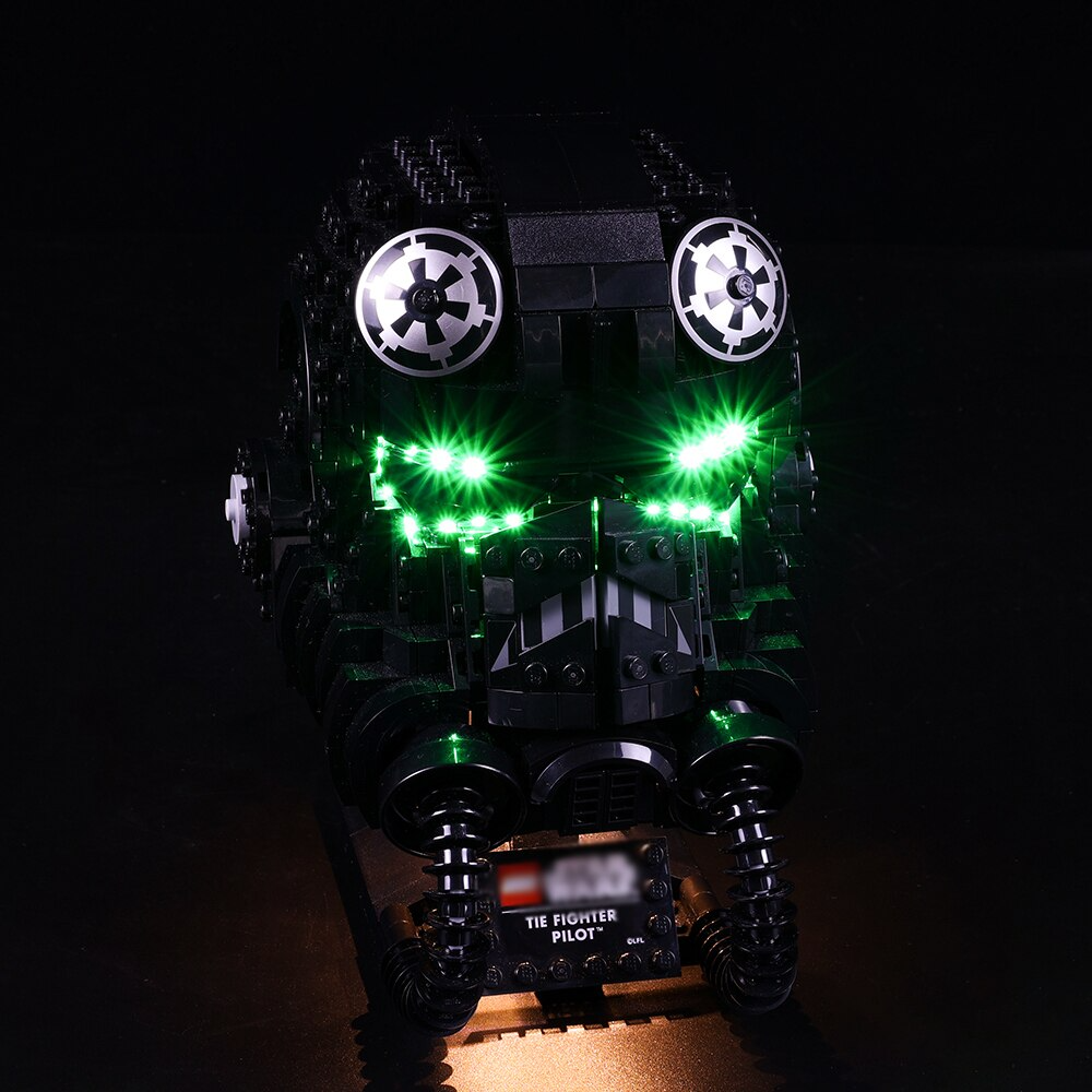 TIE Fighter Pilot Helmet 75274 LED Light Kit – Building Block Lighting | Power Brickz™