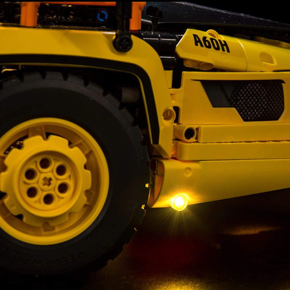6x6 Volvo Articulated Hauler 42114 LED Light Kit – Building Block Lighting | Power Brickz™