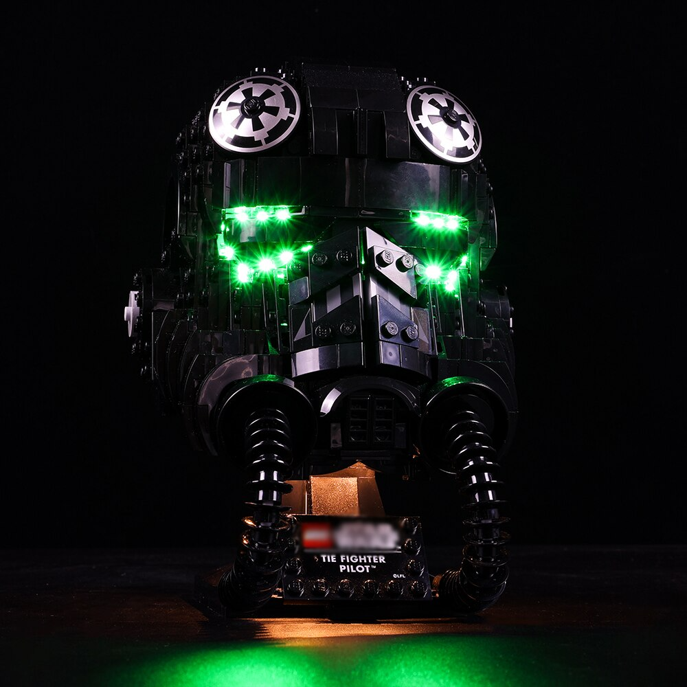 TIE Fighter Pilot Helmet 75274 LED Light Kit – Building Block Lighting | Power Brickz™