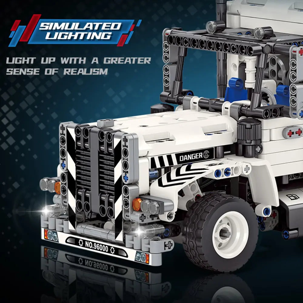 Technical Semi Trailer Tow Truck Building Blocks Kit