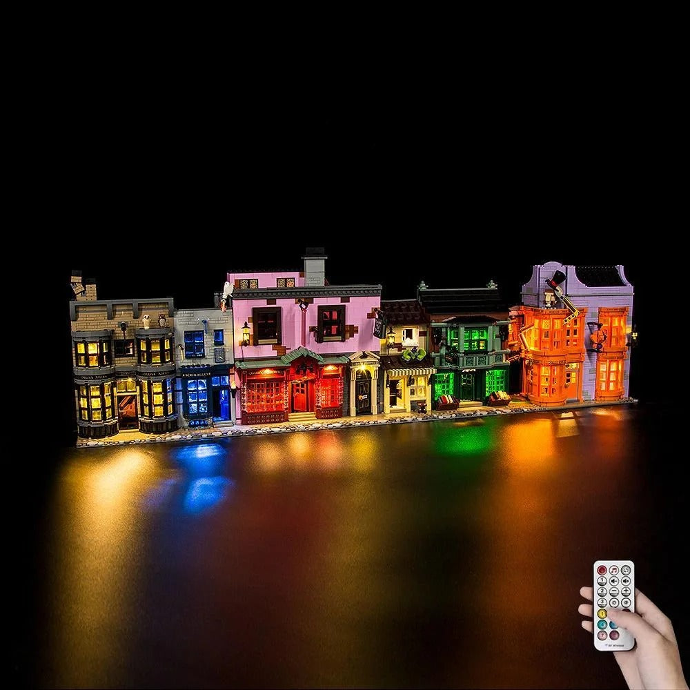Diagon Alley 75978 LED Light Kit – Building Block Lighting | Power Brickz™