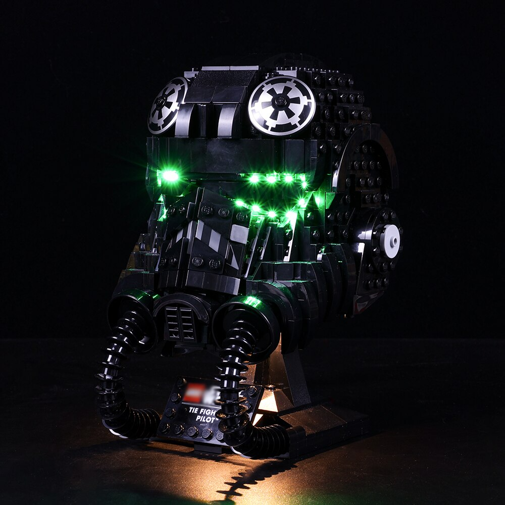 TIE Fighter Pilot Helmet 75274 LED Light Kit – Building Block Lighting | Power Brickz™