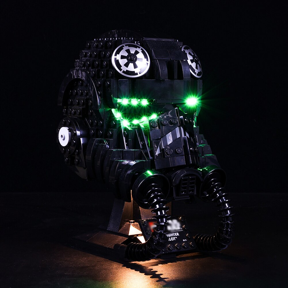 TIE Fighter Pilot Helmet 75274 LED Light Kit – Building Block Lighting | Power Brickz™