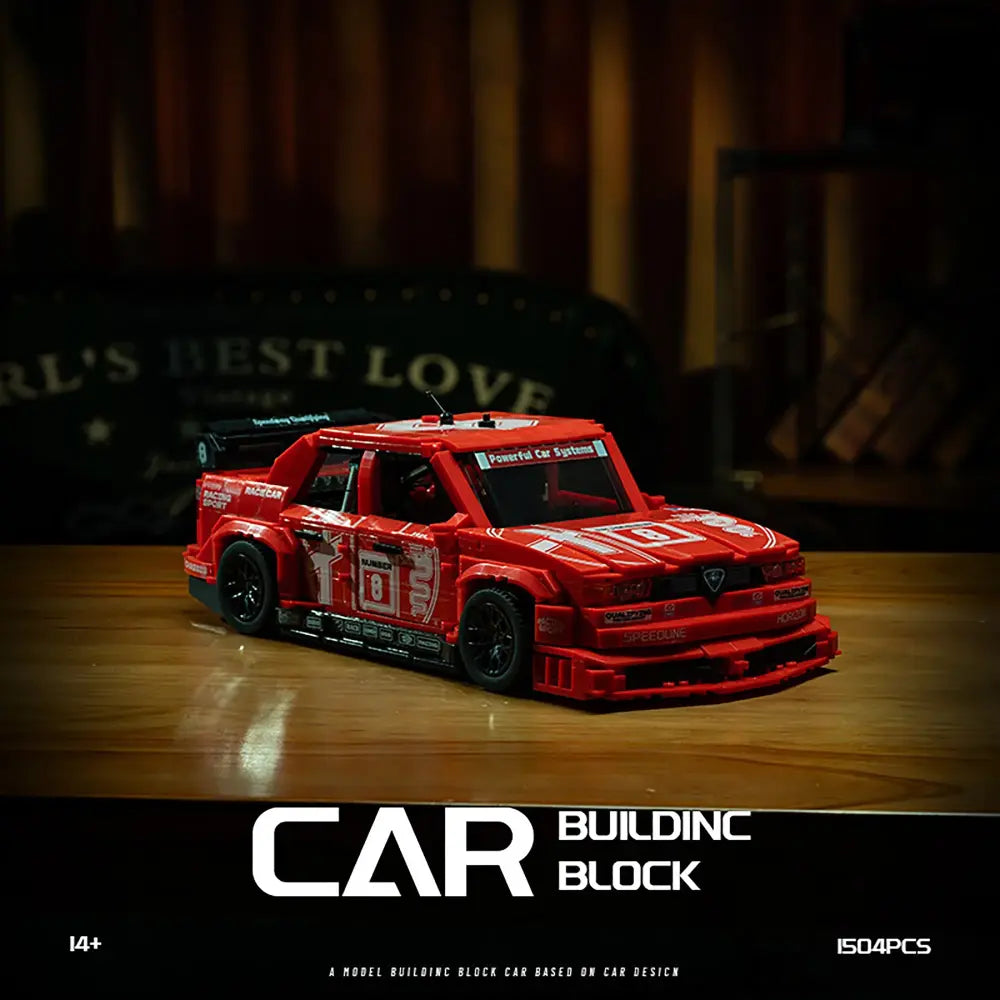 Classic Italian 155 V6 DTM made from Building Blocks Kit