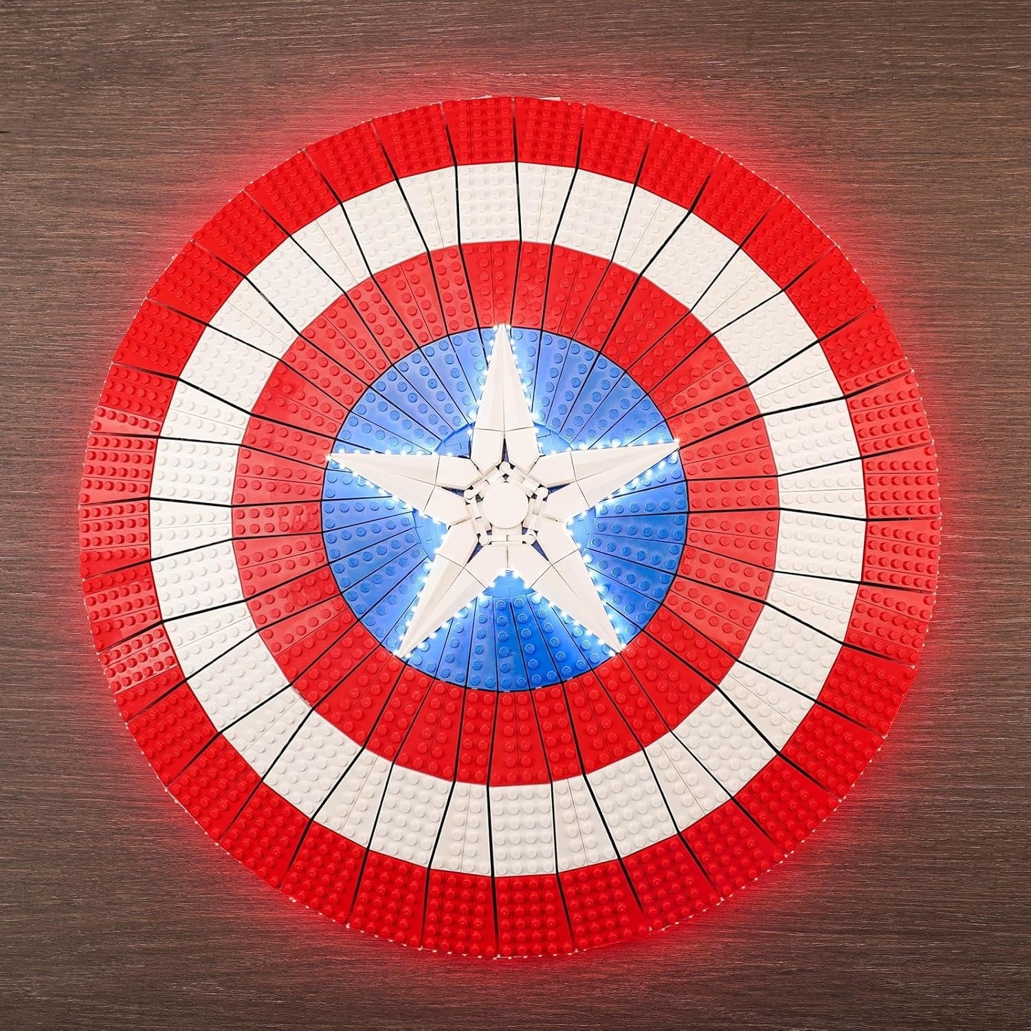 Captain America's Shield 76262 LED Light Kit – Building Block Lighting | Power Brickz™