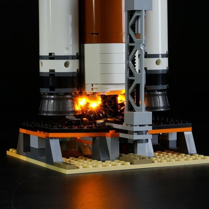 Deep Space Rocket And Launch Control 60228 LED Light Kit – Building Block Lighting | Power Brickz™
