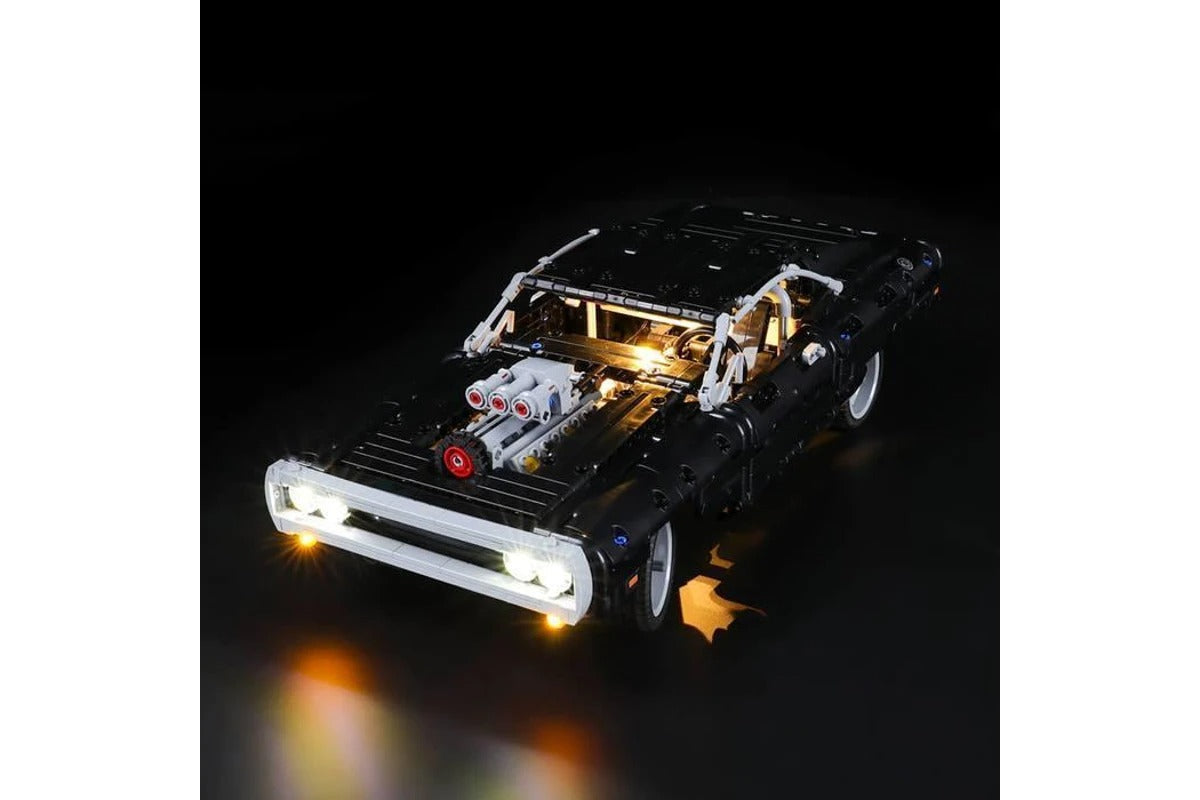 Fast And Furious Dom's Dodge Charger 42111 LED Light Kit – Building Block Lighting | Power Brickz™