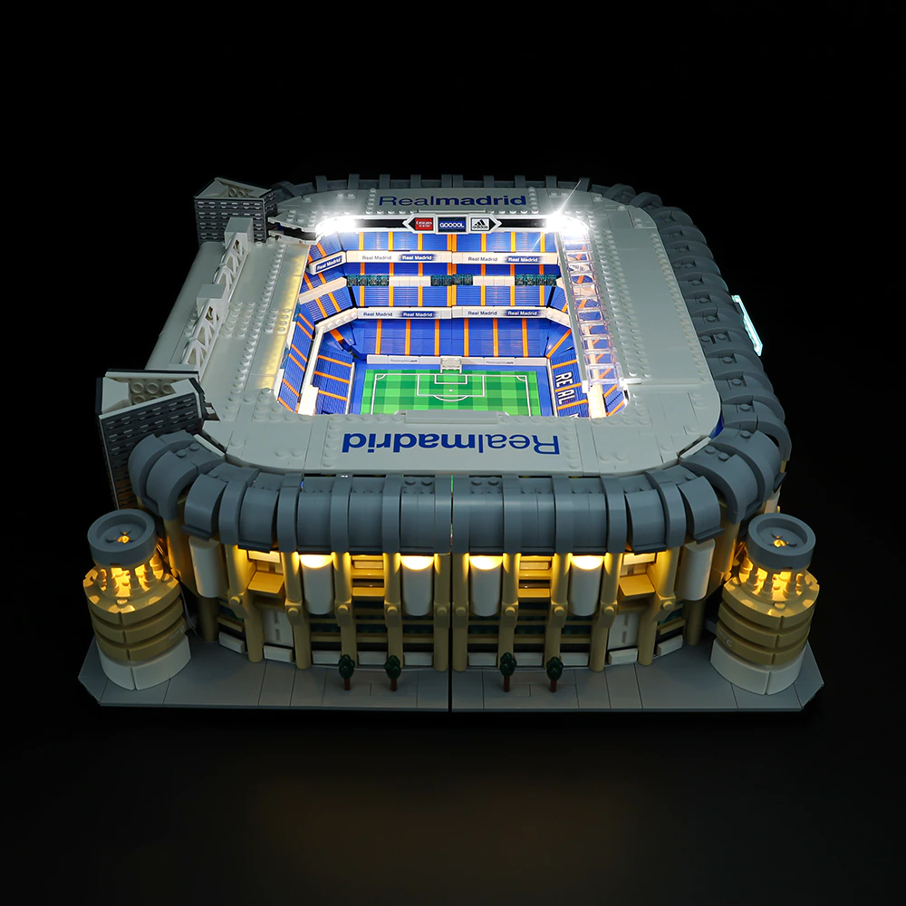 Real Madrid Santiago Bernabéu Stadium 10299 LED Light Kit – Building Block Lighting | Power Brickz™