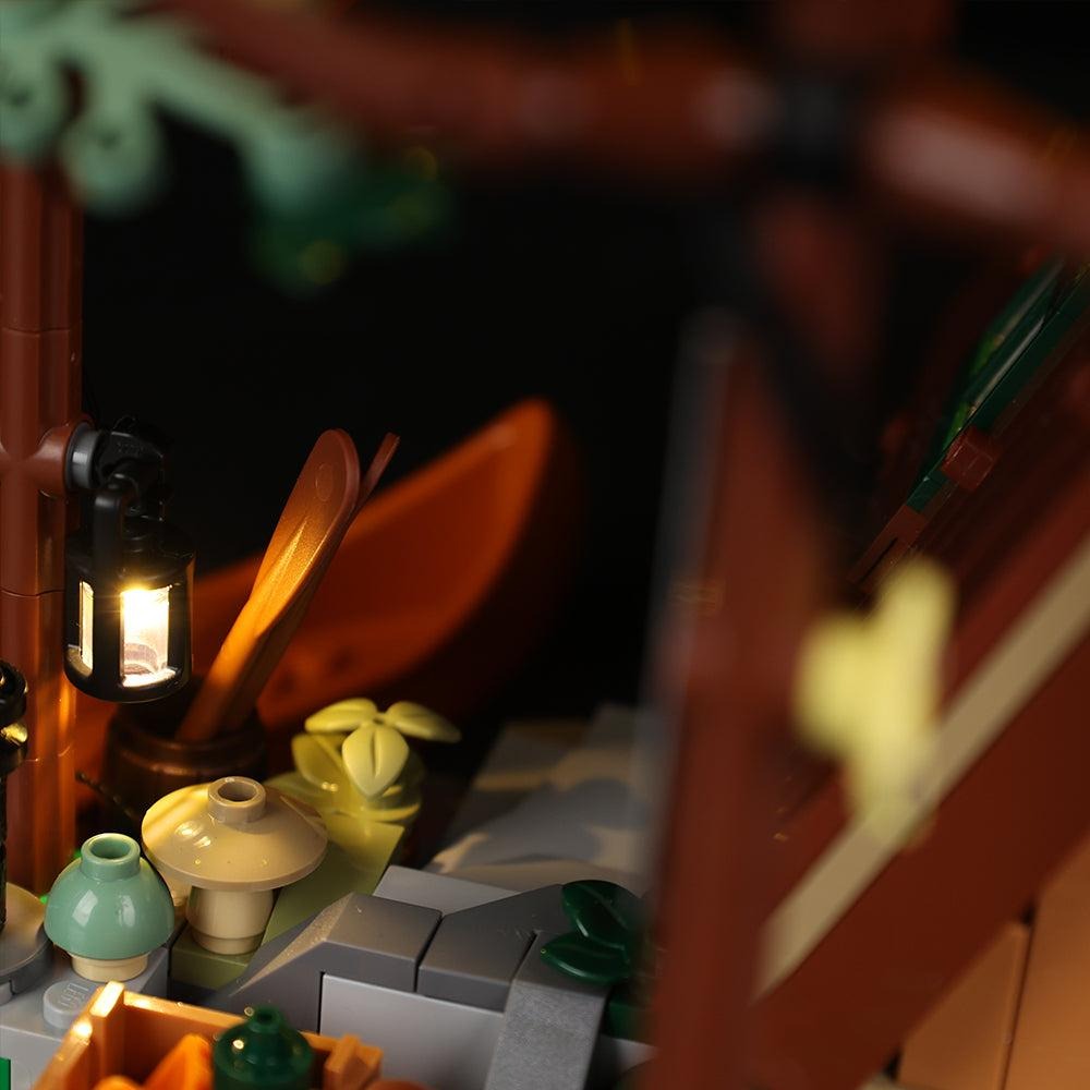 A-Frame Cabin 21338 LED Light Kit – Building Block Lighting | Power Brickz™