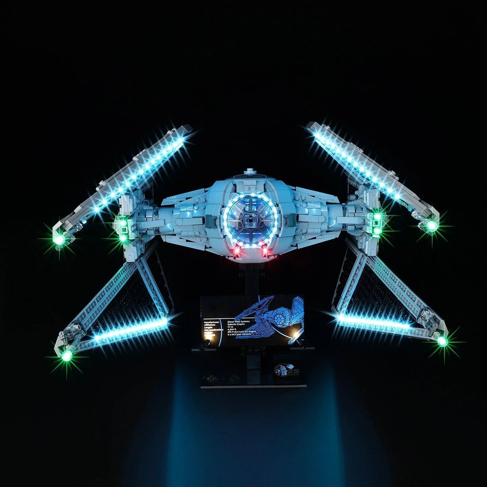 TIE Interceptor 75382 LED Light Kit – Building Block Lighting | Power Brickz™