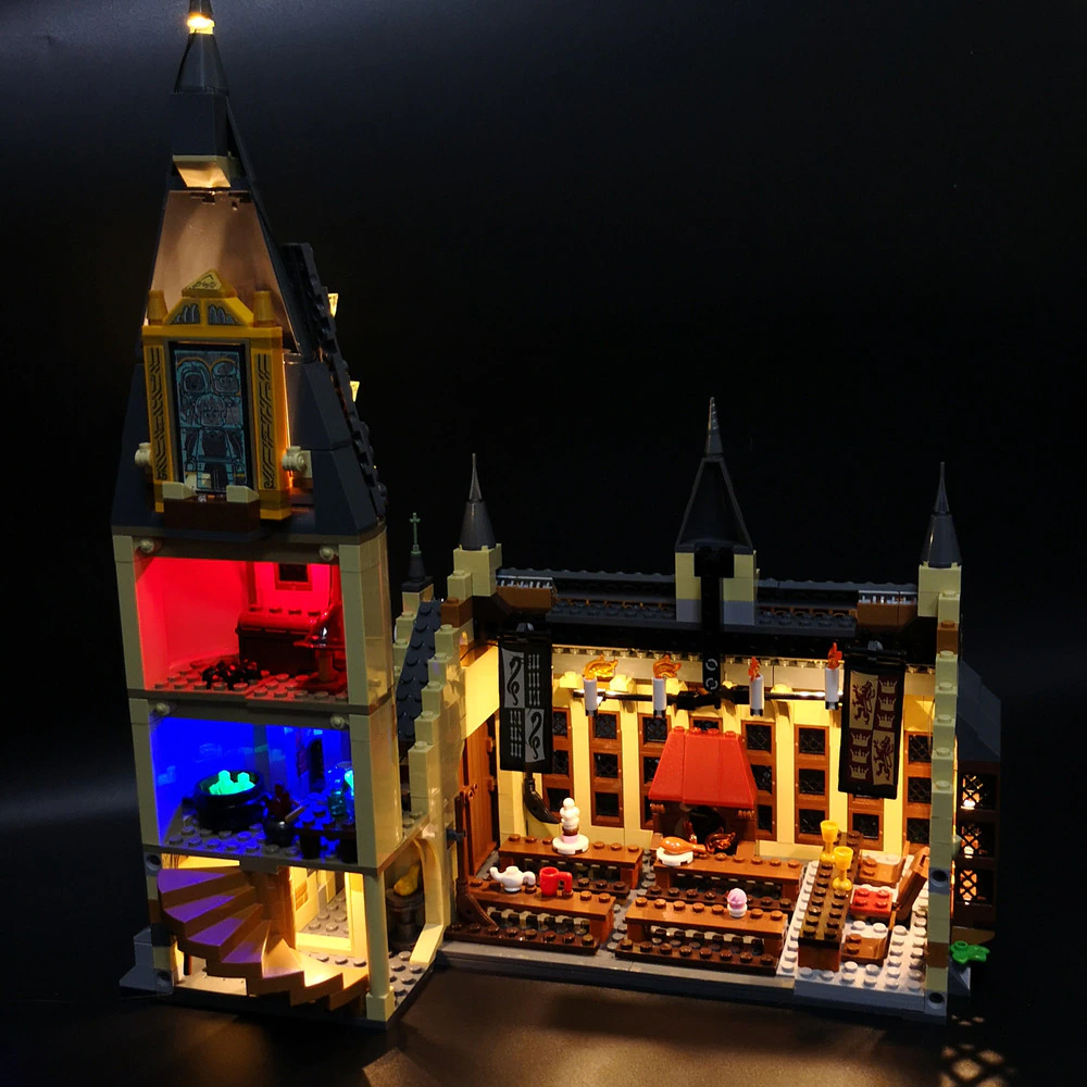 Hogwarts Great Hall 75954 LED Light Kit – Building Block Lighting | Power Brickz™