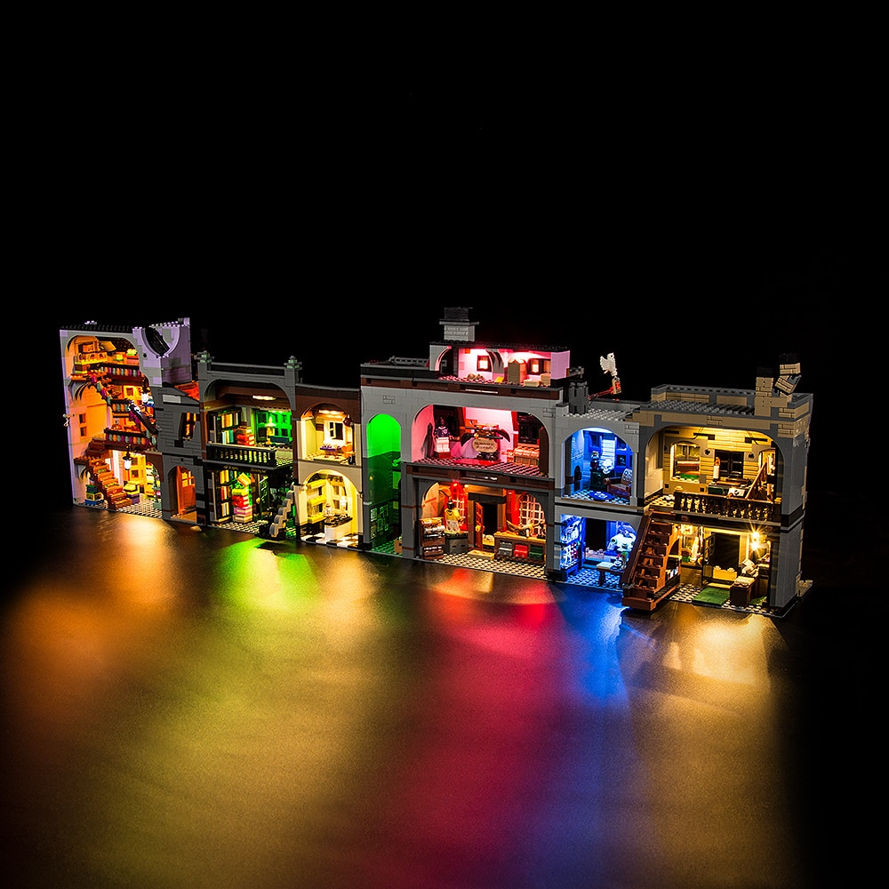 Diagon Alley 75978 LED Light Kit – Building Block Lighting | Power Brickz™