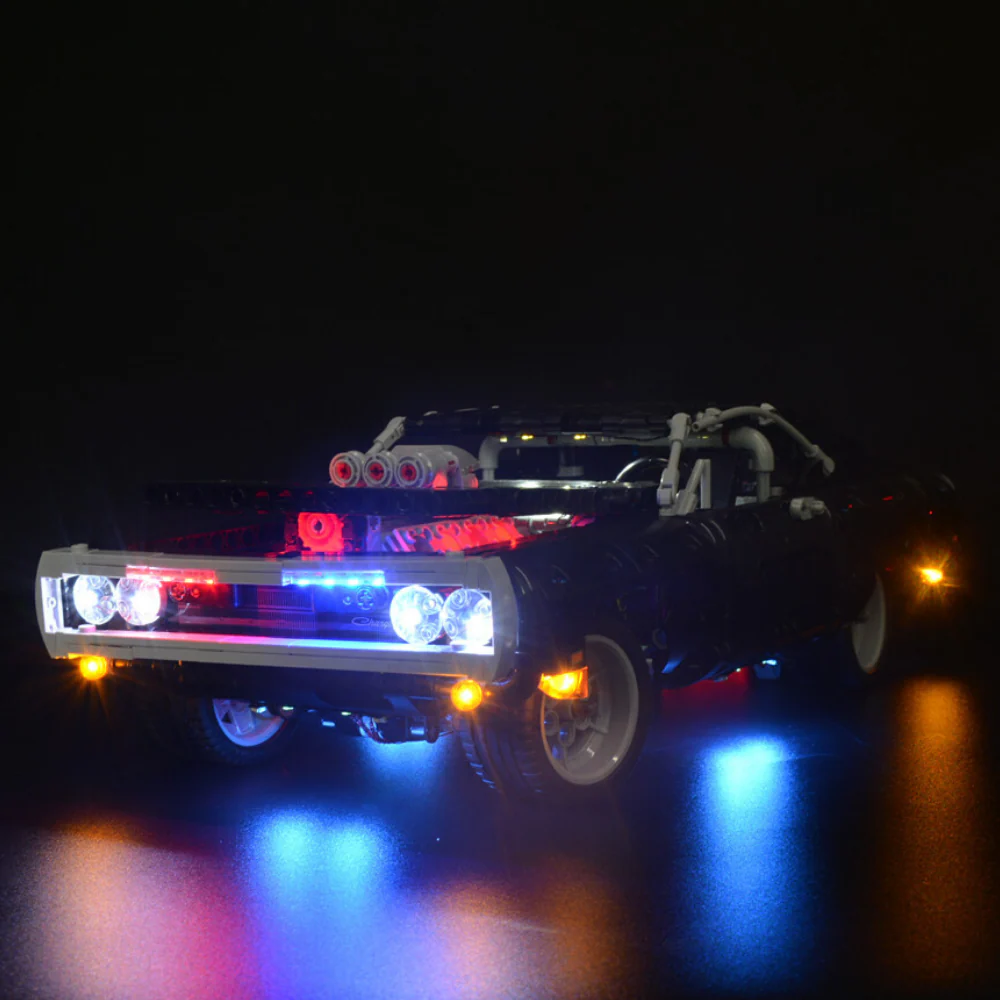 Fast And Furious Dom's Dodge Charger 42111 LED Light Kit – Building Block Lighting | Power Brickz™