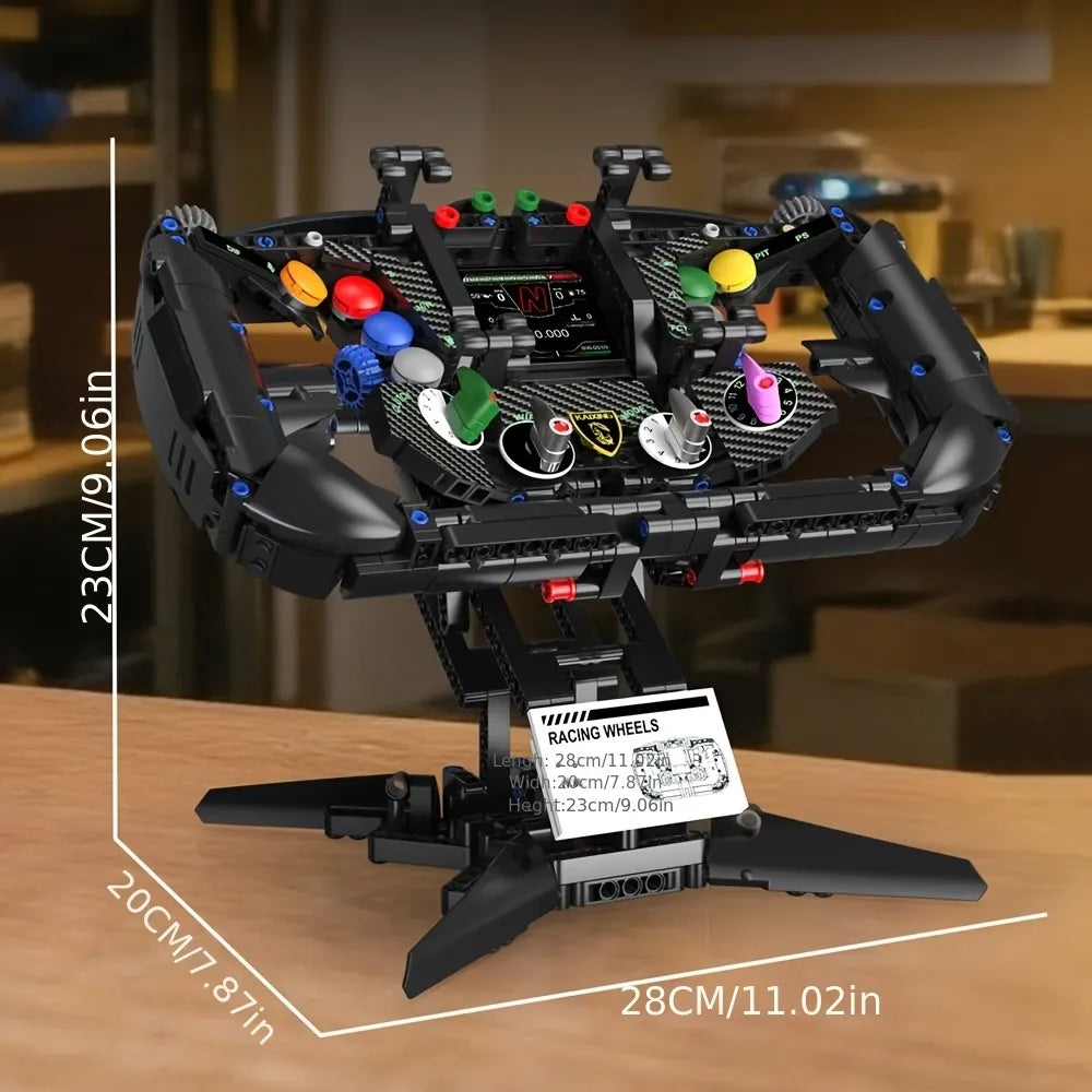 1:1 Lambo Supercar Steering Wheel Building Blocks Kit