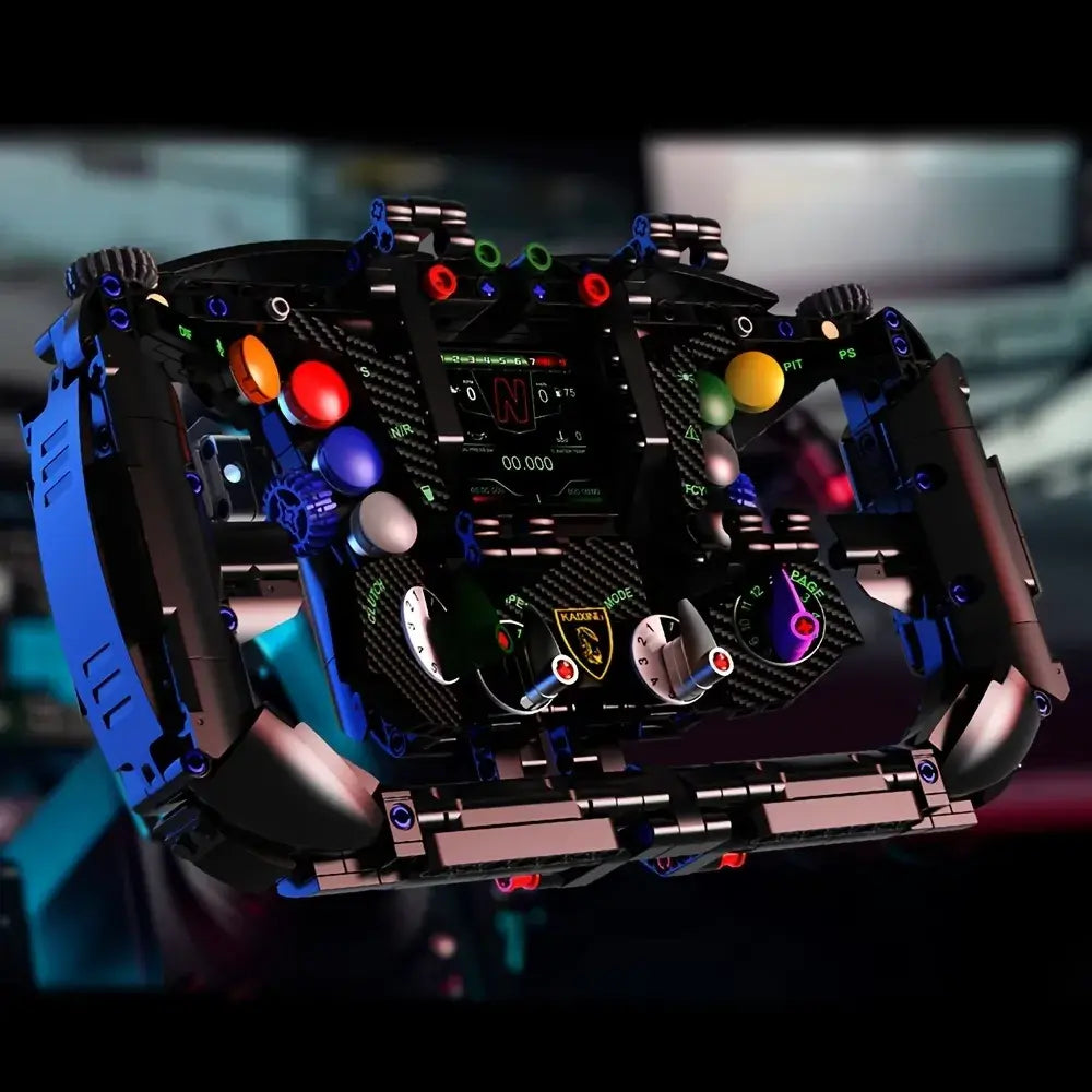 1:1 Lambo Supercar Steering Wheel Building Blocks Kit