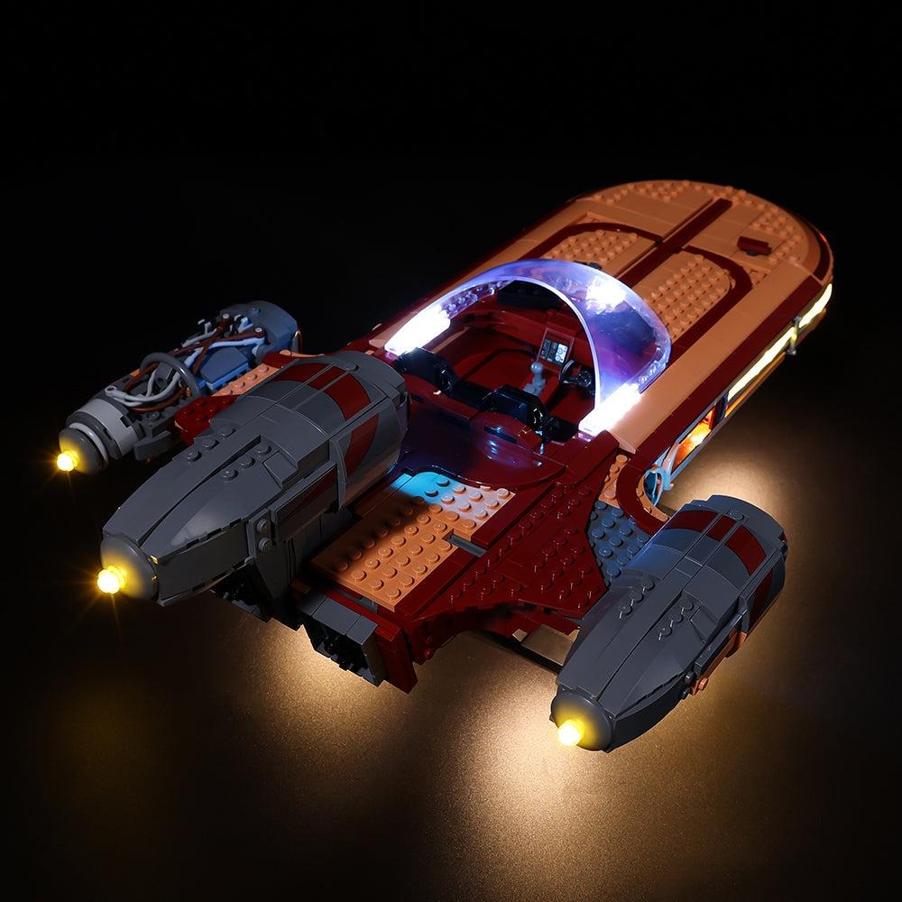 Luke Skywalker's Landspeeder 75341 LED Light Kit – Building Block Lighting | Power Brickz™