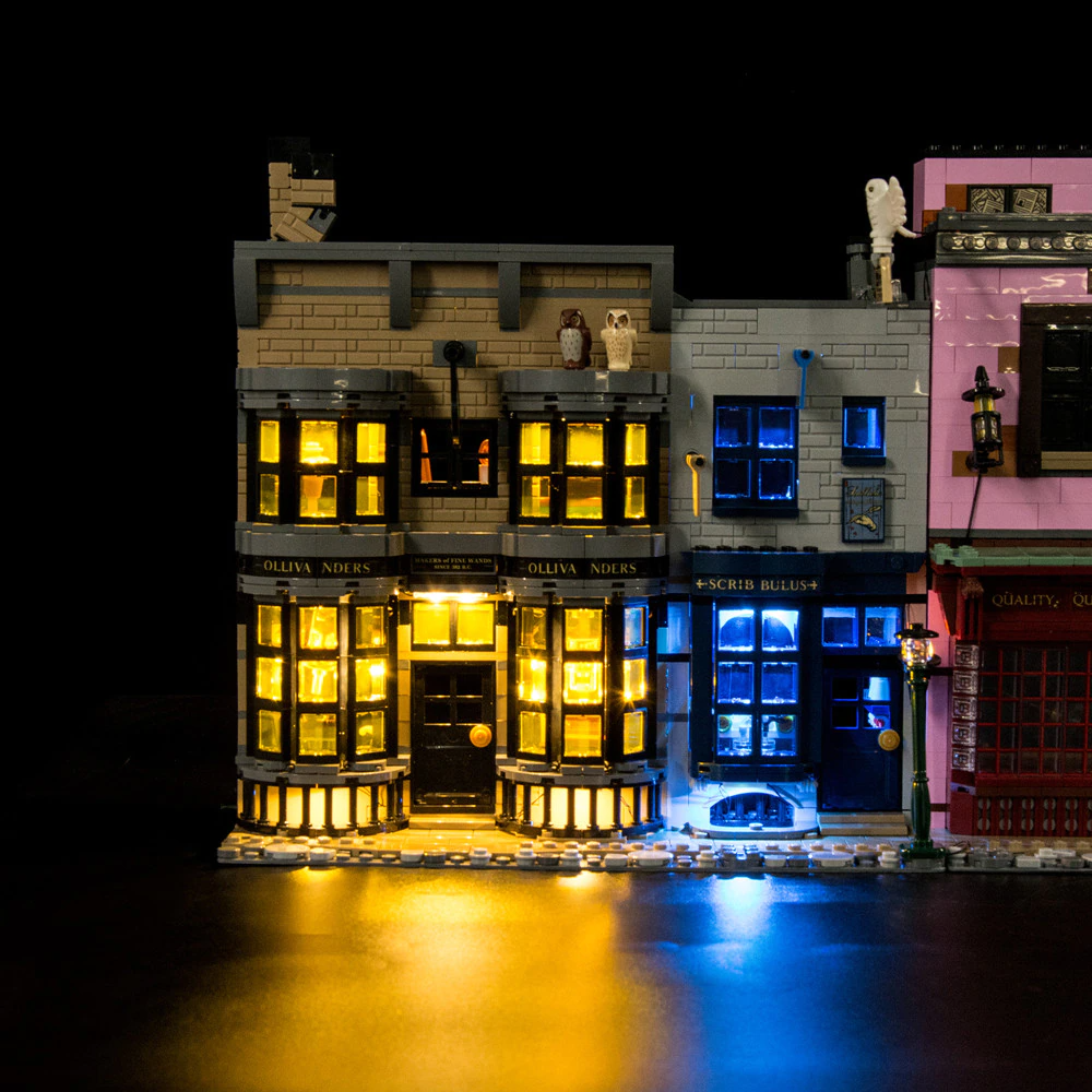Diagon Alley 75978 LED Light Kit – Building Block Lighting | Power Brickz™