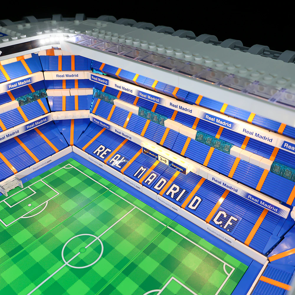 Real Madrid Santiago Bernabéu Stadium 10299 LED Light Kit – Building Block Lighting | Power Brickz™